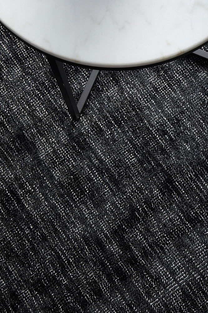Azure Black Floor Rug