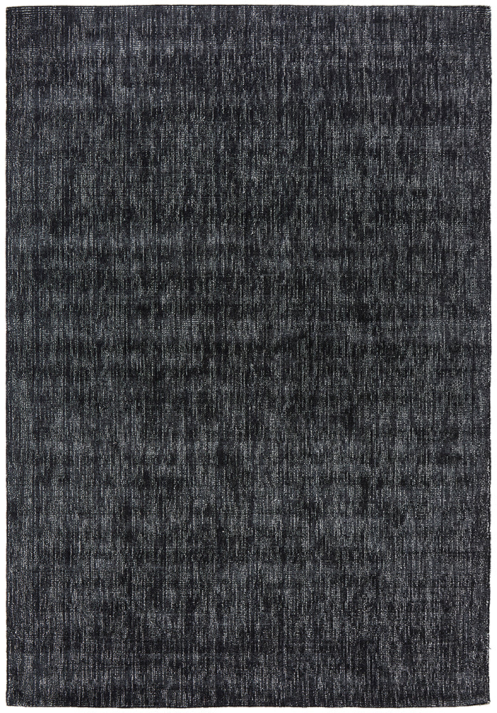 Azure Black Floor Rug