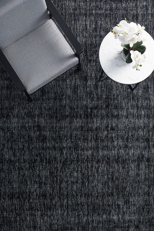 Azure Black Floor Rug